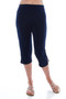 Stretchy Solid Capri Pants