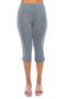Stretchy Solid Capri Pants