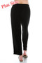 Plus Size Stretchy Solid Ankle Plus Pants