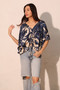 Dreaming Lily Satin Drawstring Dolman Top