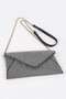 Hot Fix Rhinestones Envelope Clutch