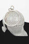 Rhinestone Glass Round Ball Clutch