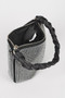 Hot Fix Stone Twisted Handle Small Hobo Bag