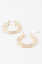 Minimal Flat Hoop Earrings