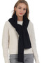 Solid Color Cable Knitted Scarf
