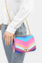 Multi Color Flap Chain Shoulder Bag