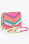 Multi Color Flap Chain Shoulder Bag