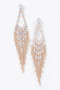 Cubic And Stone Fringe Earring