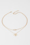 Double Heart Chain Necklace