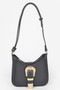 Vegan Metal Buckle Shoulder Bag​