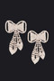 Rhinestone Bow Earring