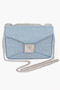Hot Fix Rhinestone Denim Clutch