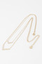 Double Crystal V Necklace