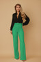 High Waist Pants With Buckle Belt​​​
