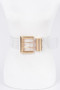 Metal Buckle Plus Size Elastic Belt