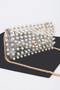 Rhinestone Clear Plus Size Belt Bag W/Chain
