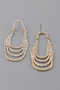 Multi Rhinestone Drop Earrings
