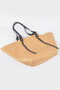 Faux Straw Large Hobo Bag