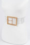 Transparent Metal Buckle Belt