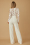 Lace Crochet Long Sleeve Jumpsuit​​​​​​​​