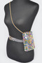 Rhinestone Clear Plus Size Belt Bag W/Chain​