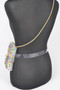 Rhinestone Clear Plus Size Belt Bag W/Chain​