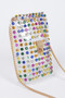 Rhinestone Clear Plus Size Belt Bag W/Chain​