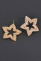 Star Shape Rhinestone Stud Earrings