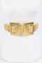 Two Buckle Plus Size Elastic Belt