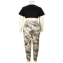 Plus Size Women Sport Camouflage Print Trousers