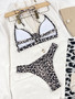 WomenLeopard Bikini Two Pieces Swimwear