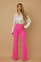 High Waist Pants With Buckle Belt​​​​​​