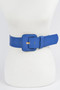 Faux Leather Wide Belt