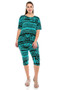 Matching Capri Pant Set In Plus Size​​​​​