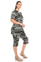 Matching Capri Pant Set In Plus Size​​​​​