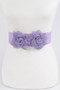Flower Buckle Elastic Belt