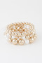 Triple Pearl Beaded Bracelet