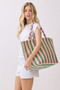 Striped Terry Tote Bag