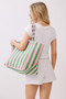 Striped Terry Tote Bag
