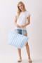 Striped Terry Tote Bag