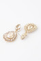 Jeweled Flare Teardrop Earrings
