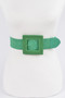 Square Straw Buckle Belt