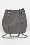 Rhinestone Bucket Chain Bag