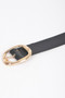 Faux Leather Metal Buckle Belt 