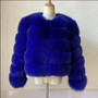 Women's Cropped Long Sleeve Fur Faux Fur Coat