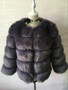 Women's Cropped Long Sleeve Fur Faux Fur Coat