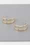 Melted Open Hoop Earrings