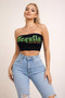 Tequila Graphic Bandeau Tube Top