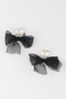 Black Bownot Dangle Earrings