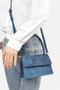 Denim Top Handle Crossbody Bag​​​